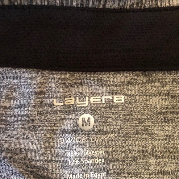 Layer 8 men polo spandex shirt in M - Picture 2 of 4